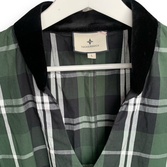 Elegant Green Plaid Dress - Picture 6 of 16